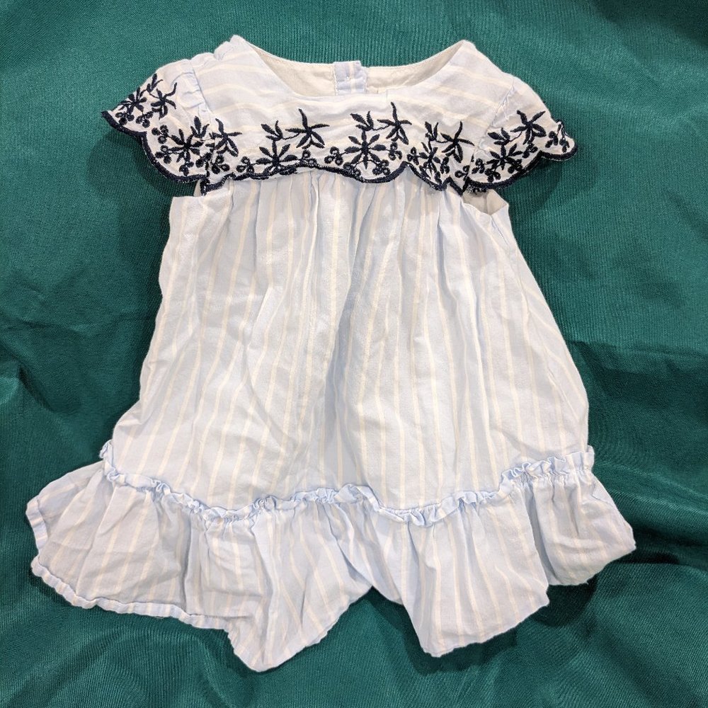 gap 6-12 month blue dress